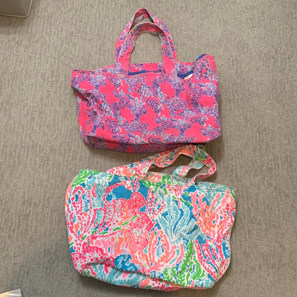 Lilly Pulitzer Beach Bags Totes with Pockets